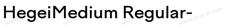 HegeiMedium Regular字体转换
